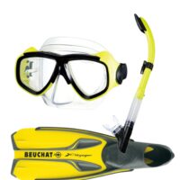 Vinnen, maskers en snorkels